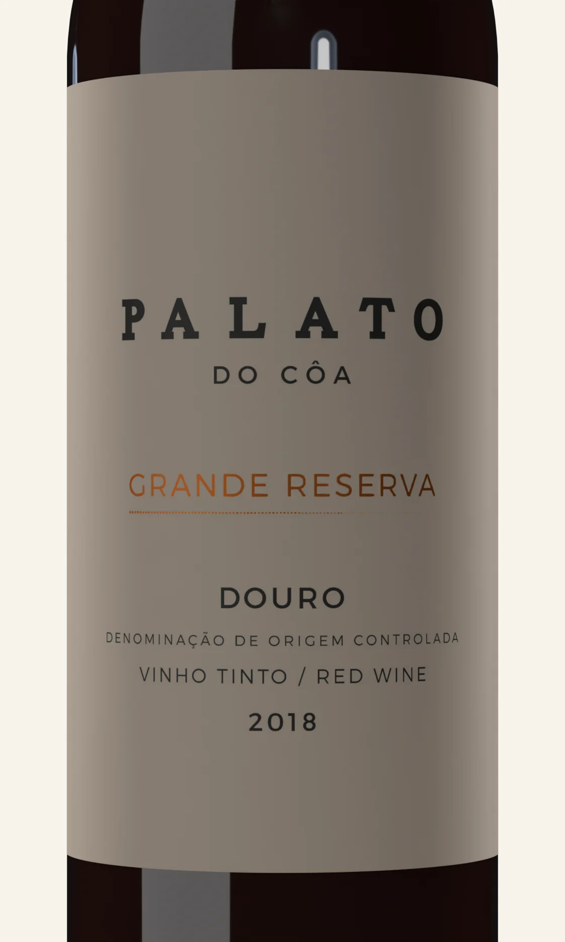 Palato do Côa Grande Reserva label, close up