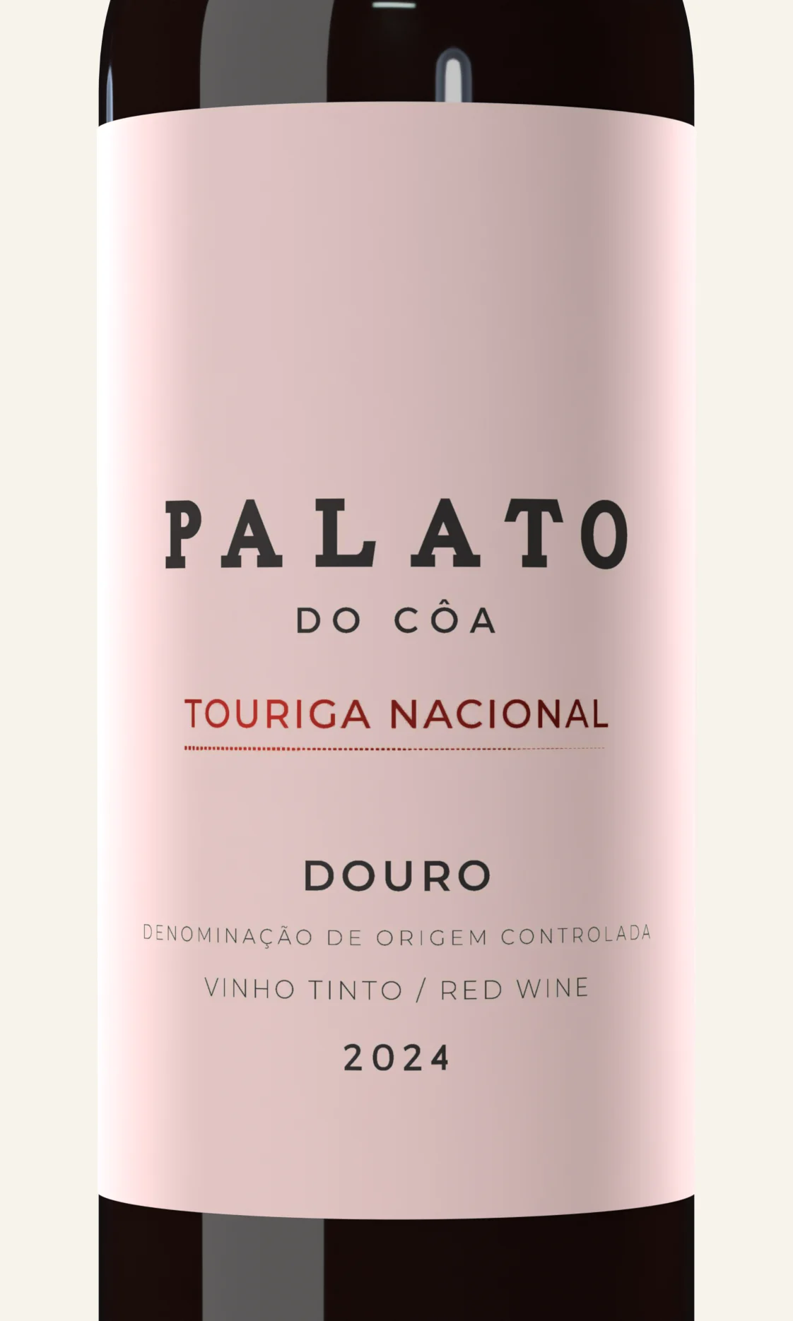 Palato do Côa Touriga Nacional label, close up