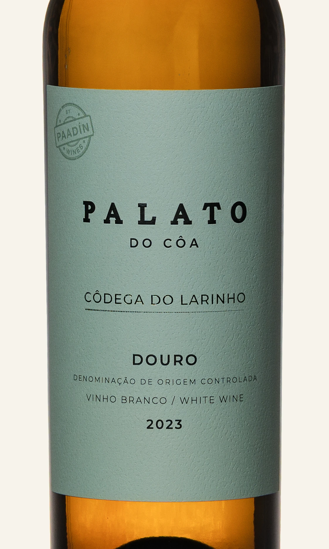 Rótulo do Palato do Côa Códega do Larinho, em plano aproximado