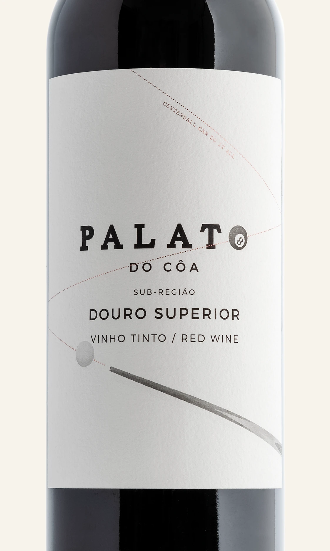 Rótulo do Palato do Côa Colheita Tinto, em plano aproximado